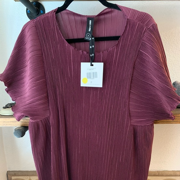 A&D Crystal pleated midi top - Picture 3 of 4